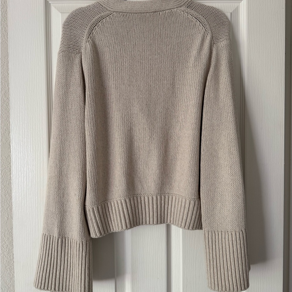 Reformation Nala Cotton Cashmere Cardigan | Size M - Picture 2 of 6